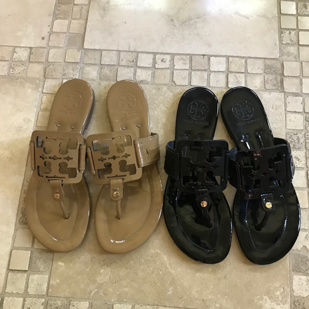 USED Tory Burch sandals OFFERING BOTH for 1 price